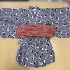 ミニーマウス 浴衣 帯付き