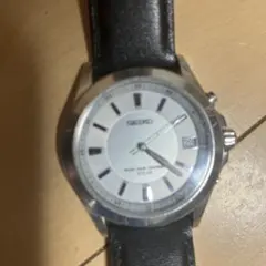 SEIKO ソーラー 腕時計 シルバー/ブラック