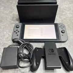 Nintendo Switch 本体 グレー 充電器・ドック付き - メルカリ
