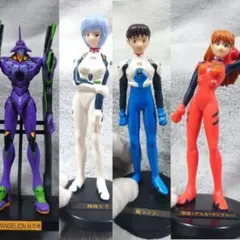 【当時物】 エヴァンゲリオン フィギュア 4体 初号機・シンジ・アスカ・レイのサムネイル