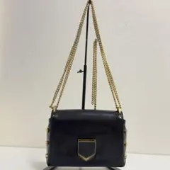 は*る様 JIMMY CHOO ジミーチュウ ブラック ショルダーバッグ チェーのサムネイル