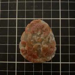 翡翠　カービング　金魚