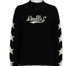 最終価格ダブルスタンダードクロージング　ハイネックニット星とロゴデザイン