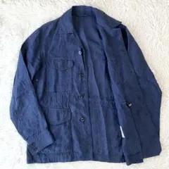 【近年 美品 リネン100%】ドゥクラッセ　サファリジャケット　M-65 洗えるのサムネイル