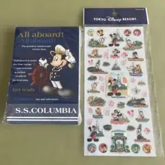 東京ディズニーリゾート メモ帳 シールセット