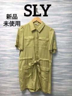 【スライ】新品未使用　タグ付　フリーサイズ　半袖　つなぎ　短パン　透け感ありのサムネイル