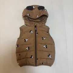 H&M ミッキーマウス 中綿ダウンベスト