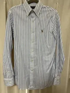 【極美品】ポロラルフローレン カスタムフィット ストライプシャツ S