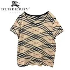 Burberry London ロゴ刺繍ノバチェック半袖Tシャツ カットソー