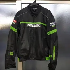 Kawasaki メッシュジャケット ブラック/グリーンのサムネイル