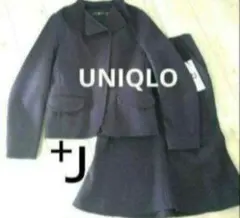 新品　UNIQLO +J ダークネイビーパープル ブレザー上下セットM＆Lサイズ