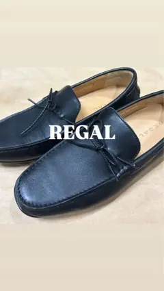 【美品】REGAL リーガル ドライビングシューズ 牛革 ブラック26cmのサムネイル