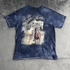THE Mountain Tシャツ　タイダイ　馬　ホース　国旗のサムネイル
