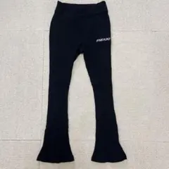 PINKHUNT ブラックリブフレアパンツ XS 130cm