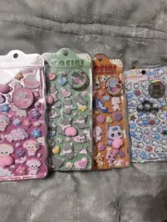 ぷにぷにおしりのぷくぷくおしりシール 光るジュエルプチドロップあわわちゃん