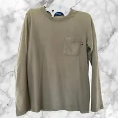 HK Works LONDONカーキ 長袖カットソー ポケット付き