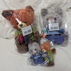 ズートピア ニック ジュディ ユニベアシティ ぬいぐるみ キーチェーン