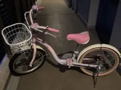 子供用自転車 ホワイト/ピンク 6変速/22インチ - メルカリ