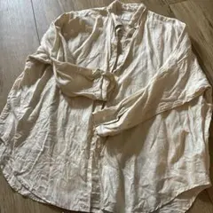 25SS】Spick&Span リネン カシュクール ビッグシャツ ストライプ