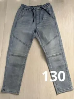 キッズ パンツ 130 デニム風パンツ