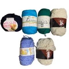 【まとめ売り】毛糸セット 多色 6個