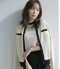 【完売品】anuans シルクブレンドアンサンブルニット（ivory）のサムネイル