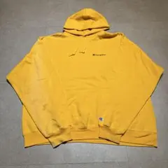 Champion パーカー　プルオーバー　スウェット　黄色　XXL