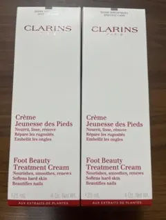 【新品・未使用】CLARINS フットビューティークリーム 125mL 2個のサムネイル