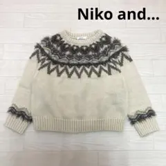Niko and...　ニコアンド 　ニットセーター　ノルディック柄