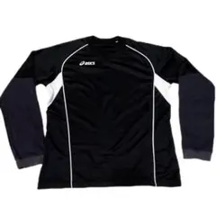 asics 長袖 ウォームアップウェア 黒/白