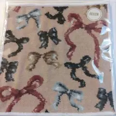 FEILER リボン柄 ハンカチ 約25cm