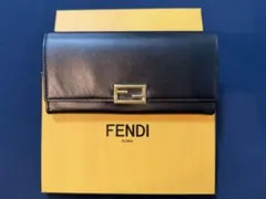 FENDI FFロゴ レザー 長財布 ブラック 箱付きのサムネイル