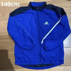 adidas ジップアップジャケット 青 140cm