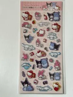 【新品】サンリオキャラクターズ　ラメ入り樹脂もりシール　正規品