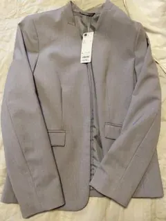 GU ノーカラージャケット グレー Lサイズのサムネイル