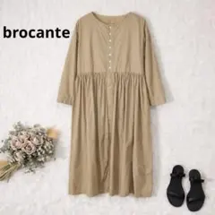 6 美品　大きいサイズ　brocante コットン　ワンピースのサムネイル