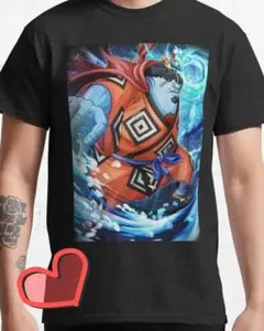 アニメキャラクター ワンピースグラフィックTシャツ 3XL 黒