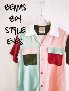 D221213 BEAMS BOY × STYLE EYES ボーリングシャツのサムネイル