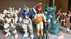 HG 水星の魔女系ガンプラ5点 組み立て済みジャンクまとめ売り