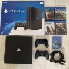 PS4 Pro 本体 + 2コントローラー + ゲームセット