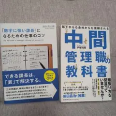 中間管理職の教科書　「数字に強い課長」になるための仕事のコツ　ビジネス書　セット
