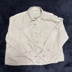 最終値下げ UNIQLO フランネルボクシーシャツ