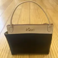 KITAMURA KID'sハンドバッグ ブラック ベージュ バイカラーのサムネイル