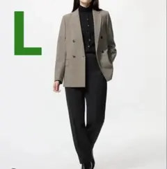 匿名　新品　ウォームスマートパンツ　ブラック　黒　L ユニクロ