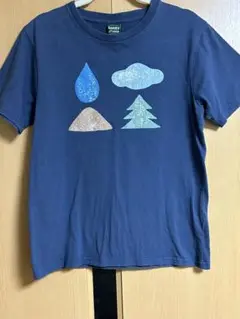 ミナペルホネン×北アルプス国際芸術祭　半袖Tシャツ　ネイビー