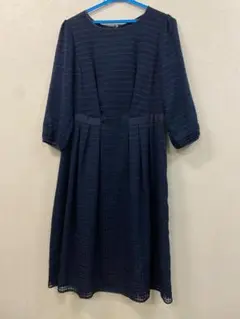 Reflect ひざ丈ワンピース 11号 ネイビー