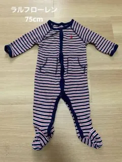 ❤︎Ralph Lauren ストライプロンパース 9M 75❤︎