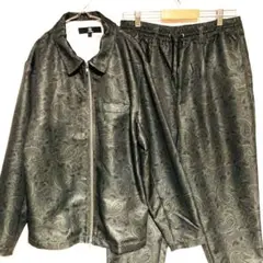 CAMBIO セットアップ ペイズリー柄 ジップスリット ジャケット＆パンツ