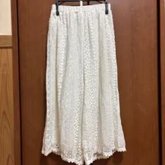 【クニ様専用】as know as pinky レース　ガウチョパンツ