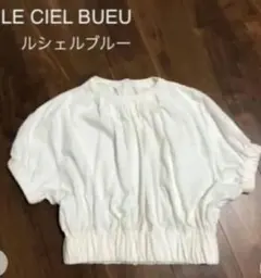 値下ルシェルブルーギャザーTシャツホワイト検enfoldのサムネイル